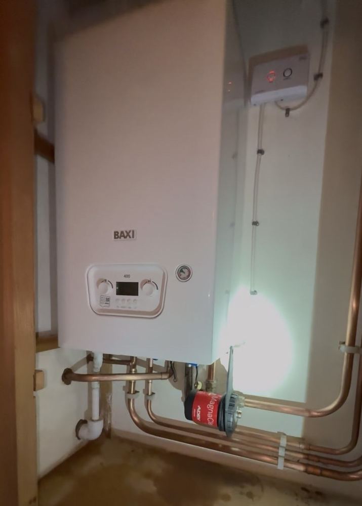 Baxi 400 boiler installation with MagnaClean filter